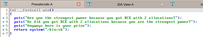 Figure 1: Decompilate of win function (cro++), Hex-Rays 9.2.0.250908
